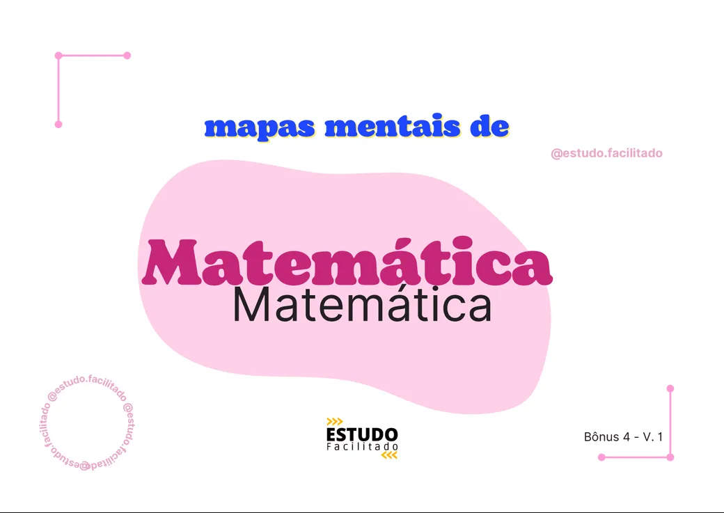 Mapas Mentais de Matemática