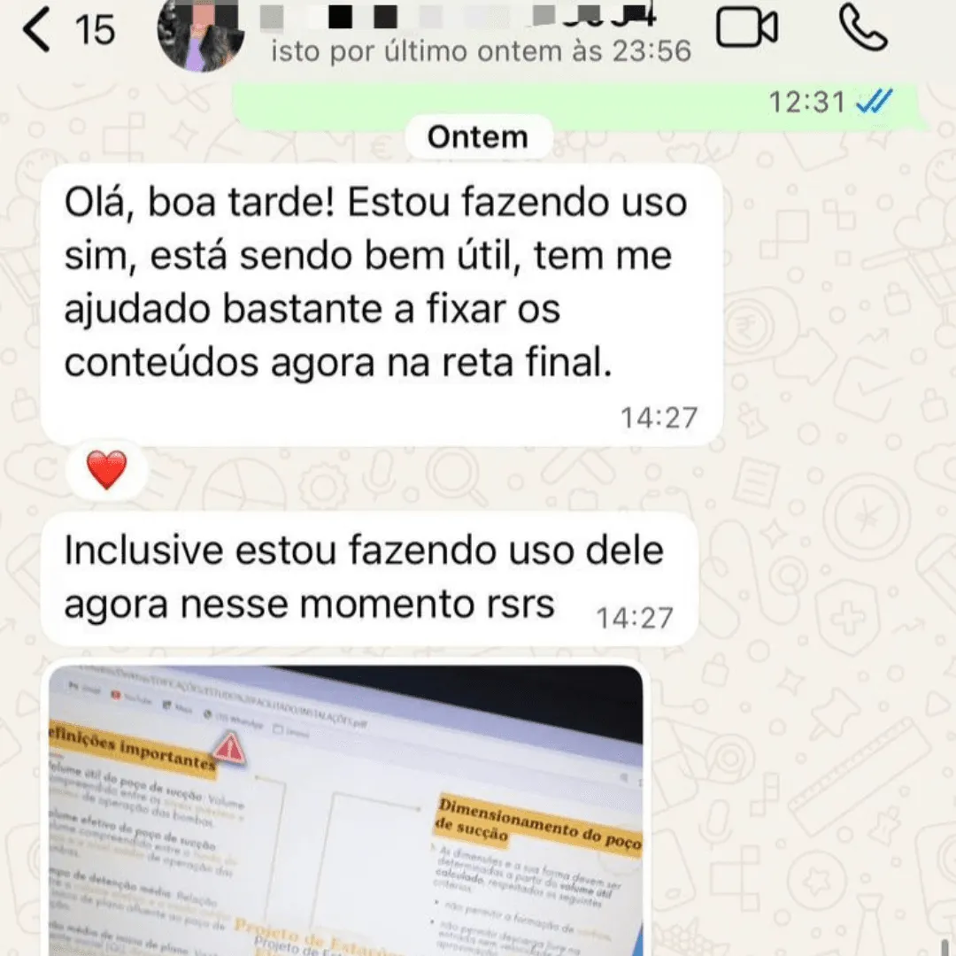 Depoimento de aluno 1