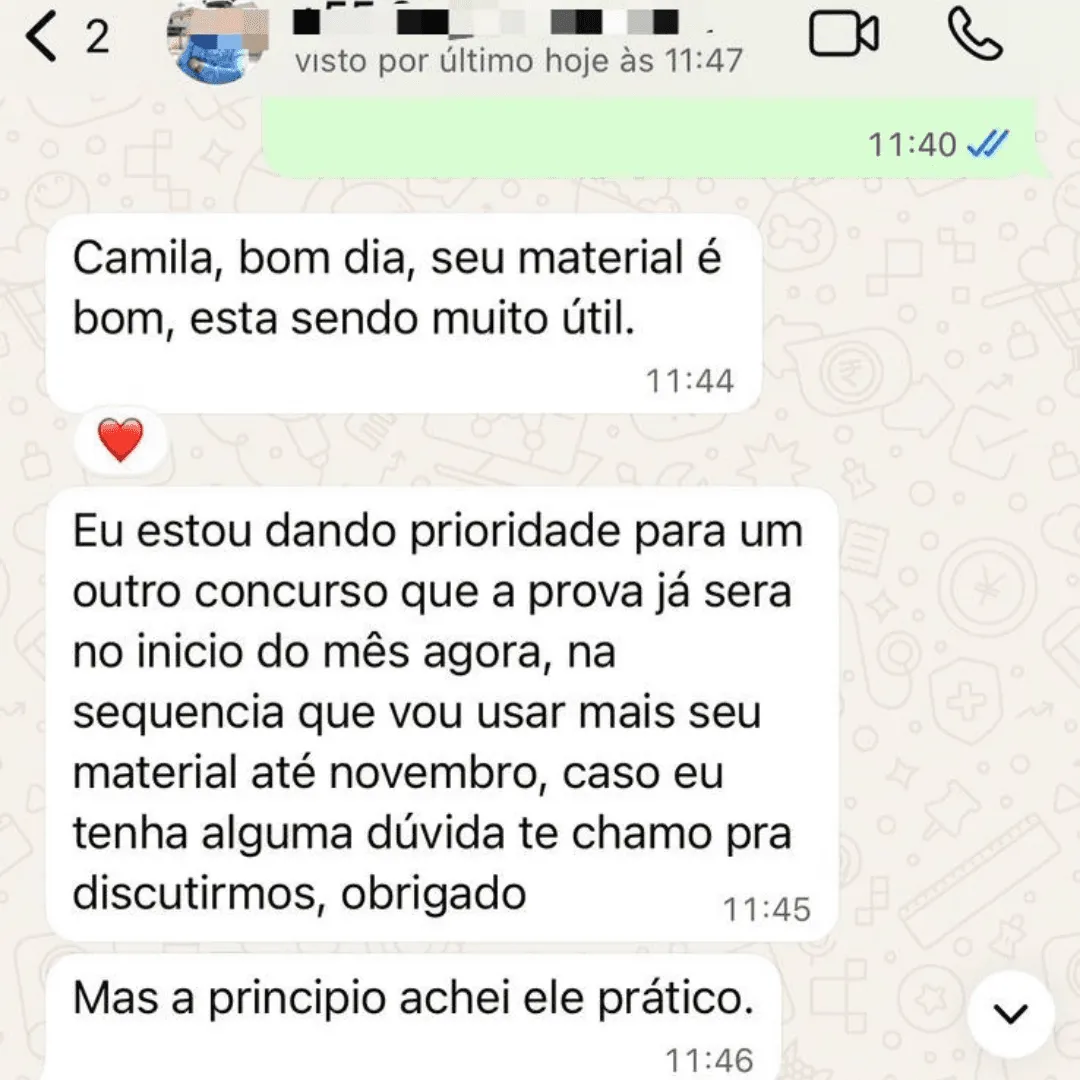 Depoimento de aluno 3